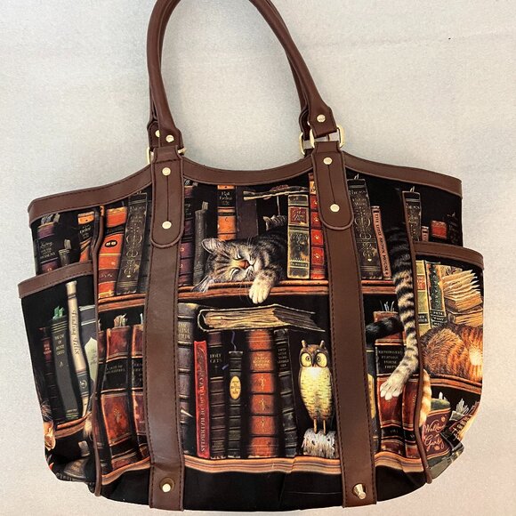 Bradford Exchange Library/Cat purse - Picture 1 of 4